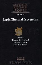 MATERIALS RESEARCH SOCIETY SYMPOSIA PROCEEDINGS  RAPID THERMAL PROCESSING VOL.52（ PDF版）