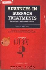 ADVANCES IN SURFACE TREATMENTS  TECHNOLOGY  APPLICATIONS  EFFECTS（ PDF版）