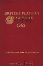BRITISH PLASTICS YEARBOOK  1962     PDF电子版封面     