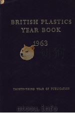 BRITISH PLASTICS YEARBOOK  1963     PDF电子版封面     