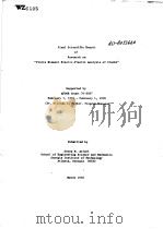 FINAL SCIENTIFIC REPORT OF RESEARCH ON     PDF电子版封面     