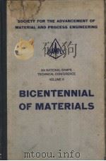 BLCENTENNIAL OF MATERIALS  NATIONAL SAMPE TECHNICAL CONFERENCE VOLUME 8     PDF电子版封面     