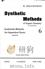 SYNTHETIC METHODS OF ORGANIC CHEMISTRY VOL 6     PDF电子版封面    W.THEILHEIMER 