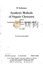 SYNTHETIC METHODS OF ORGANIC CHEMISTRY VOL 12     PDF电子版封面    W.THEILHEIMER 