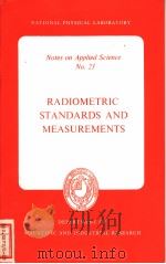 RADIOMETRIC STANDARDS AND MEASUREMENTS（ PDF版）