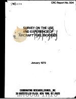 SURVEY ON THE USE AND EXPERIENCE OF AIRCRAFT FUEL BIOCIDES（ PDF版）