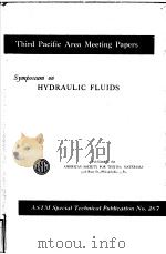 SYMPOSIUM ON HYDRAULIC FLUIDS     PDF电子版封面     