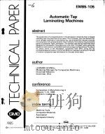 AUTOMATIC TAP LAMINATING MACHINES     PDF电子版封面     