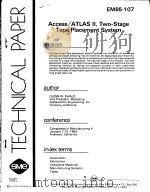 ACCESS/ATLAS TWO-STAGE TAPE PLACEMENT SYSTEM     PDF电子版封面     