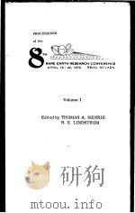 PROCEEDINGS OF THE 8TH RARE EARTH RESEARCH CONFERENCE VOLUME Ⅰ     PDF电子版封面    THOMAS A.HENRIE  R.E.LINDSTROM 