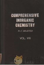 COMPREHENSIVE INORGANIC CHEMISTRY VOL Ⅷ     PDF电子版封面    R·CBRASTED 