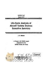 LIFE-CYCLE ANALYSIS OF ALRCRAFT TURBLNE ENGINES:EXECUTLVE SUMMARY（ PDF版）