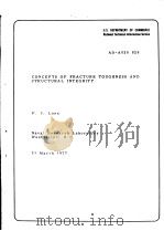 CONCEPTS OF FRACTURE TOUGHNESS AND STRUCTURAL INTEGRITY     PDF电子版封面    F.J.LOSS 