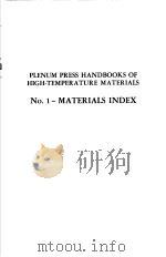 PLENUM PRESS HANDBOOKS OF HIGH-TEMPERATURE MATERIALS     PDF电子版封面    PETER T·B·SHAFFER 
