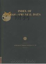 INDEX OF MASS SPECTRAL DATA     PDF电子版封面     