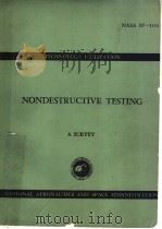 NONDESTRUCTIVE TESTING     PDF电子版封面    A SURVEY 