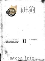 PREPRINTS OF SESSION PREPRINTS DE LA SEANCE BERICHTE ZUR SITZUNG H 3JUNE 1970     PDF电子版封面     