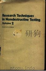 RESEARCH TECHNIQUES IN NONDESTRUCTIVE TESTING VOLUME 2（ PDF版）