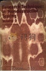 RESEARCH TECHNIQUES IN NONDESTRUCTIVE TESTING VOLUME III（ PDF版）