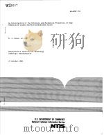 AN INVESTIGATION OF THE STRUCTURE AND MECHANICAL PROPERTIES OF HIGH TEMPERATURE GLASSY AND MICROCRYS     PDF电子版封面    N·J·GRANT 