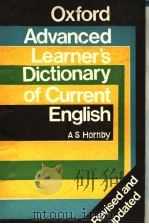 OXFORD ADVANCED LEARNERS DICTIONARY OF CURRENT ENGLISH     PDF电子版封面    A.S HORNBY A.P COWIE 