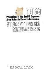 Mechanisms CERAMICS  Procedings of the 12th Sagamore Army Materials Research Conference     PDF电子版封面     