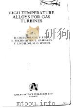HIGH TEMPERATURE ALLOYS FOR GAS TURBINES（ PDF版）