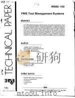 TECHNICAL PAPER  MS86-169  FMS Tool Management Systems     PDF电子版封面     