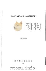 CAST METALS HANDBOOK  1944 Edition     PDF电子版封面     
