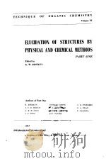 TECHNIQUE OF ORGANIC CHEMISTRY VOLUME Ⅺ     PDF电子版封面    K.W.BENTLEY 