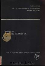 Proceedings of a Conference on ANODISING ALUMINIUM     PDF电子版封面     