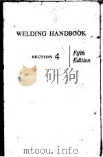 WELDING HANDBOOK SECTION 4  FIFTH EDITION     PDF电子版封面     