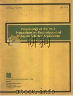 Proceedings of the 1973 Symposium on Electrodeposited Metals for Selected Applications（ PDF版）