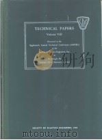 TECHNICAL PAPERS VOLUME Ⅷ     PDF电子版封面     