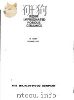 RESINIMPREGNATED POROUS CERAMICS     PDF电子版封面    DECEMBER 