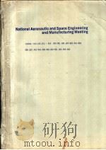 NATIONAL AERONAUTIC AND SPACE ENGINEERING AND MANUFACTURING MEETING（ PDF版）