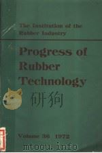 PROGRESS OF RUBBER TECHNOLOGY  VOLUME 36     PDF电子版封面     