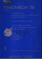 FENOMECH‘78 PART Ⅲ     PDF电子版封面    K.S.PISTER  R.R.REYNOLDS  K.J. 