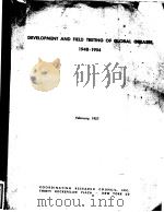 DEVELOPMENT AND FIELD TESTING OF GLOBAL GREASES 1948-1954     PDF电子版封面     