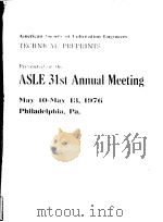 PRESENTED AT THE ASLE 31ST ANNUAL MEETING     PDF电子版封面     