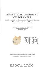 ANALYTICAL CHEMISTRY OF POLYMERS     PDF电子版封面    KLINE 