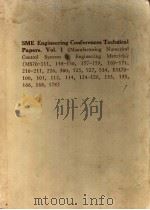 SME ENGINEERING CONFERENCES TECHNICAL PAPERS VOL 1     PDF电子版封面    FRANK ZUZICH 