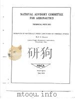 NATIONAL ADVISORY COMMITIEE FOR AERONAUTICS     PDF电子版封面     