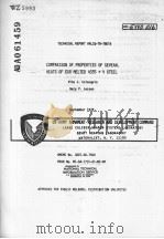 COMPARISON OF PROPERTIES OF SEVERAL HEATS OF ESR MELTED 4335+V STEEL     PDF电子版封面    VITO J.COLANGELO GARY P.LESSEN 
