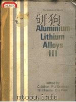 ALUMINIUM-LITHIUM ALLOYS Ⅲ（ PDF版）