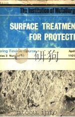 SURFACE TREATMENTS FOR PROTECTION     PDF电子版封面     
