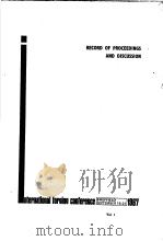 RECORD OF PROCEEDINGS AND DISCUSSION     PDF电子版封面     