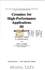 CERAMICS FOR HIGH-PERFORMANCE APPLICATIONS Ⅲ RELIABILITY（ PDF版）