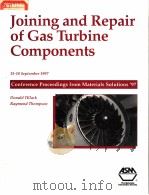 JOINING AND REPAIR OF GAS TURBINE COMPONENTS（ PDF版）