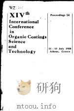 INTERNATIONAL CONFERENCE IN ORGANIC COATIONGS SCIENCE AND TECHNOLOGY PROCEEDINGS 14（ PDF版）